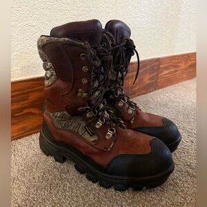 Tecs 800G Men's 10 Leather Camo Hunting Boots